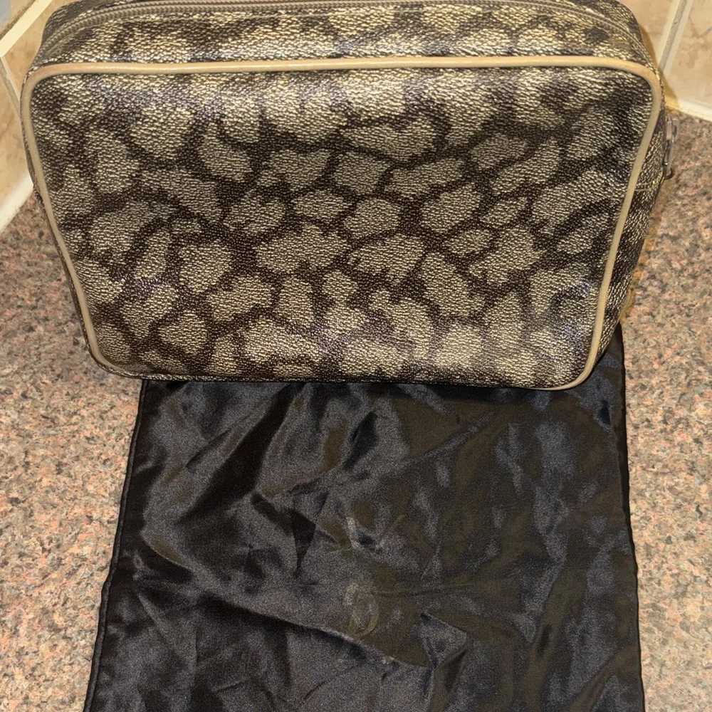 Yves Saint Laurent Brown Leopard-Print clutch/Pouchette - Picture 2 of 10